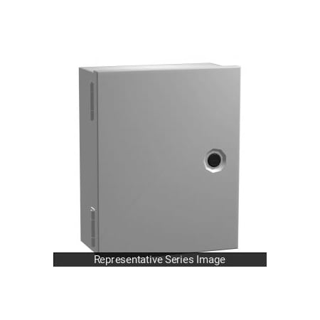 Hammond 1/4 Turn Latch Electrical Enclosures, 12 in H, 4 in D, 10 in W, 1, Steel N1J12104
